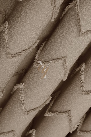 Jakar Kesme Fon Perde Ezgi V-6002 Krem Krem