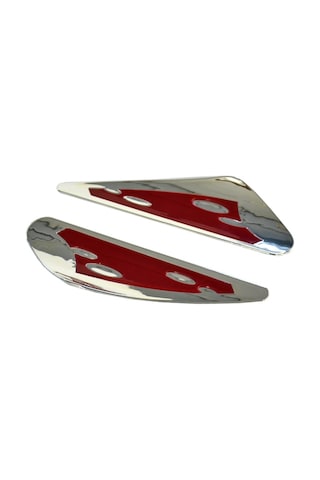 Carub Silecek Rüzgarlığı Krom-Kırmızı 2 Li Br1400303