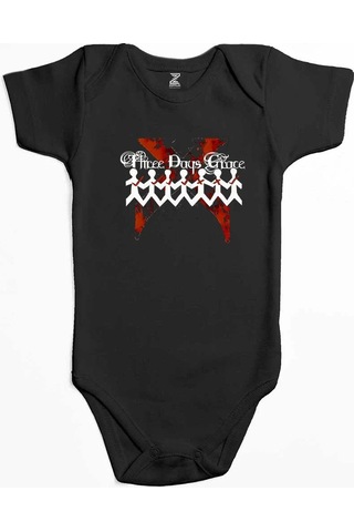 Zepplin Giyim Three Days Grace One-x Pembe Bebek Body Zıbın