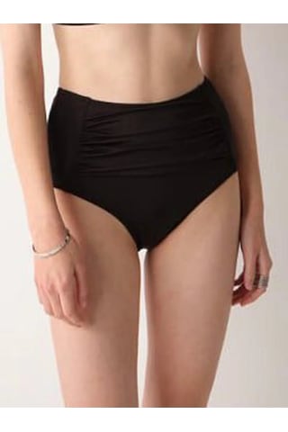 No Gossip Bardot Yüksek Bel Bikini Tek Alt Siyah