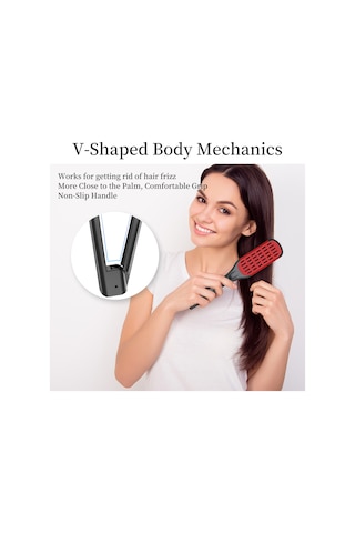 Moveevo Katlanabilir Şekillendirici Tarak V Şeklinde Domuz Favorileri Düz Saç Tarağı