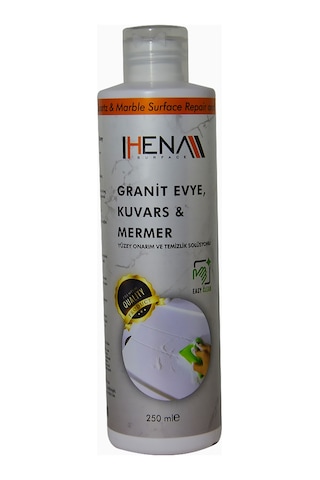 Hena Surface Granit Evye Kuvars Mermer Yüzey Onarım ve Temizlik Solüsyonu 250 ML
