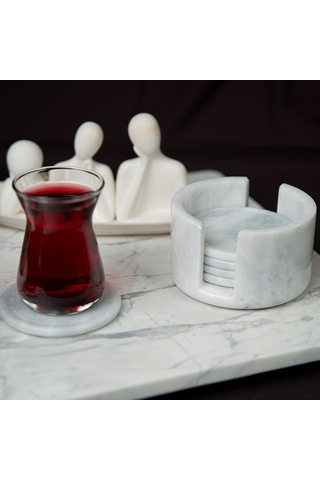 Costa Bardak Altlığı Seti Beyaz