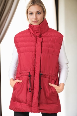Z9747 Dewberry Bayan Yelek-bordo Bordo
