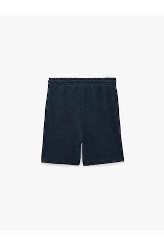 Koton Regular Fit Cepli Bermuda Beli Bağcıklı Şort Lacivert 6sam40068mk