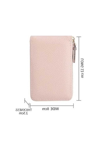 Trendooze Linjinxu Deabolar Çok Yuvalı Kart Tutucu Fermuarlı Kimlik Kapağı Pu Deri Bozuk Para Kesesi Gri Diğer