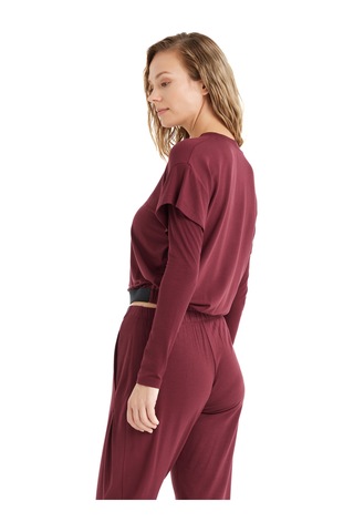 Kadın Pijama Üstü 51641 - Bordo