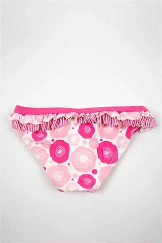 Adisia Kız Bebek Pembe Fırfırlı Pembe Çiçekli Bikini Altı Pembe