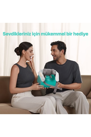 Skg H5 Mini Taşınabilir Omuz Ve Boyun Masaj Aleti, 6d Shiatsu Masaj Terapisi, Termoterapi Gri