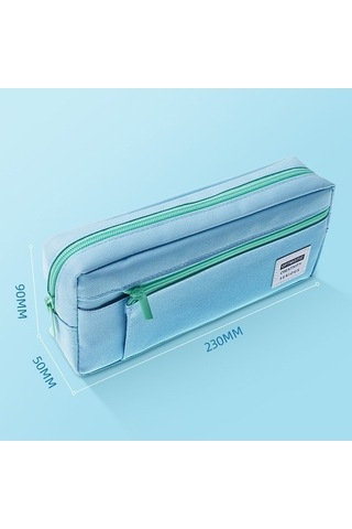 Willowhaven Qh2012 Çok Fonksiyonlu Taşınabilir Büyük Kapasiteli Kalem Kutusu Mavi 23x5x9cm Kanvas Kullanım: Kırtasiye Mavi