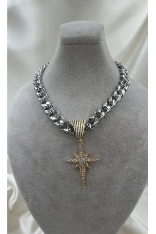 Bb İtalyan Kutup Yıldızı Charm Kolye