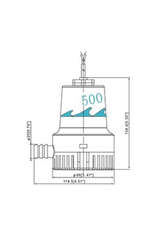 Seamaxx Sintine Pompası 500gph 24v