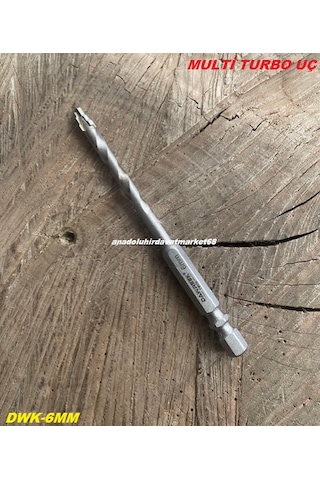Dwk Pro 6mm Kademeli Multi Uç Metal Delme Ucu Ahşap Sac Mermer Delme Ucu