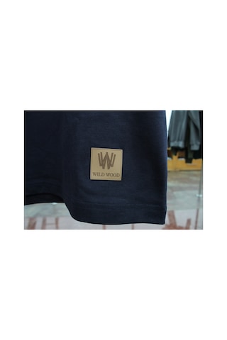 Wild Wood Garment Wild Wood "keep Going" Grafik Baskılı Premium Oversize T-shirt Lacivert