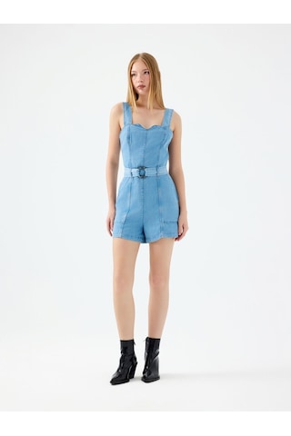 LOFT Regular Fit Kadın Tulum Lf2039913 Q1.v1 Denim