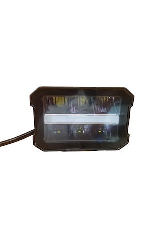 Offroad Sis Lambası 11,5 X 8 X 9cm Beyaz-amber Gündüz Ledli 28w 12-80v Adet
