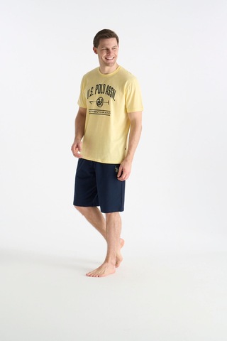 U.s.polo Assn. 26y Erkek Sarı Şort Takım Sarı/s