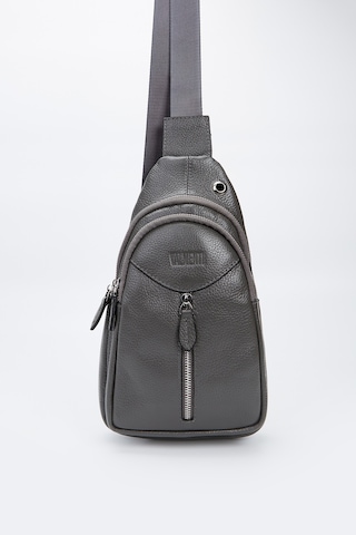 Valmenti Unisex Gri Hakiki Deri Günlük Çanta 898 1464-val Canta Gri