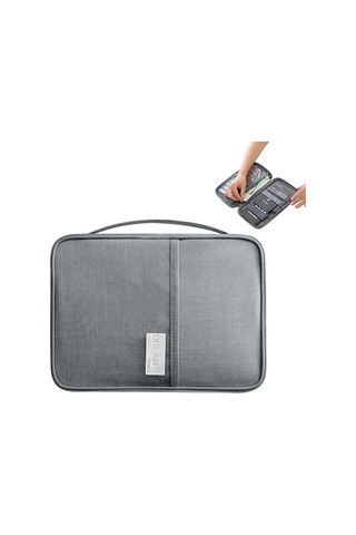 Yifomall Büyük Boy Gezi Pasaport Çantası - Su Geçirmez, Toz Proof, Taşınabilir Kimlik Belgesi Ve Para Çantası - Lacivert