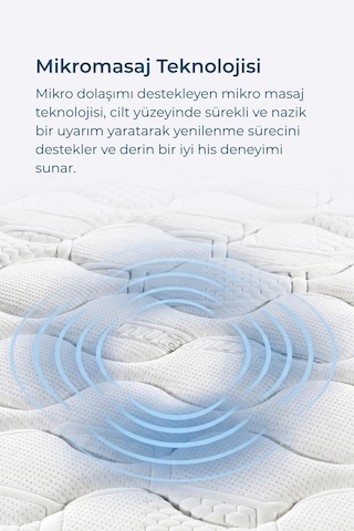 Massaggio Deluxe Ultra Ortopedik Mikro Masaj Etkili Memory Foam Yatak Made İn Italy