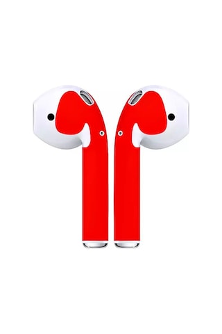 Apple Uyumlu AirPods Kulaklık Kaplama Sticker Koruyucu Film Etiket Folyo 1 Çift