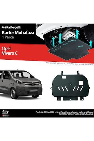 S-dizayn Opel Vivaro Çelik Karter Muhafaza Koruma 2019 Üzeri A+ Kalite