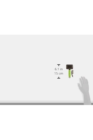 Gro 5800 İnce Metal Dişli Kedi Tarağı, S, Green