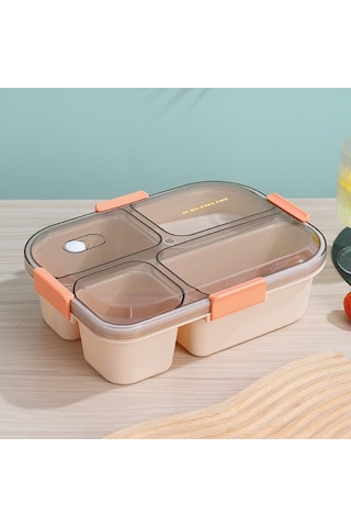 Sızdırmaz Bpa içermez Öğle Yemeği Için Bento Kutusu 1550 ML Pembe