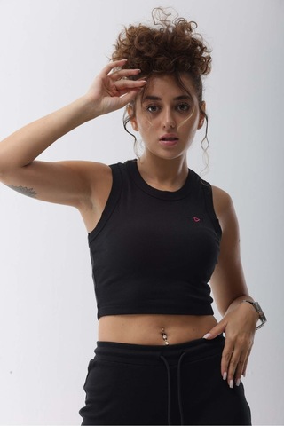 Kaşkorse Siyah Fitilli Bra Siyah