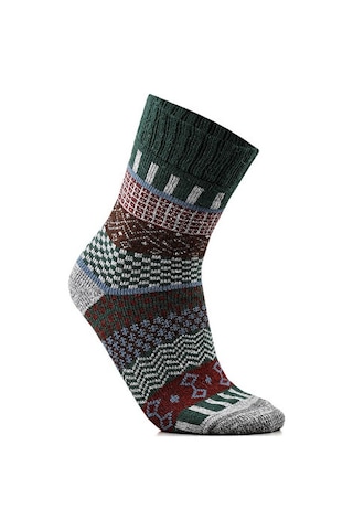 Techsport Svea-yesil Unisex Günlük Yün Çorap Svea-yesıl Renkli Renkli