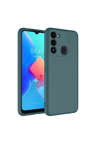 Mobilteam Tecno Spark 8c Kılıf Mara Lansman Kapak - Koyu Yeşil Koyu Yeşil