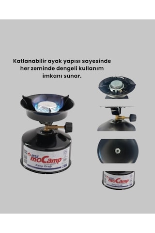 Kamp Ocağı Seti Çakmak Gazlı Taşınabilir