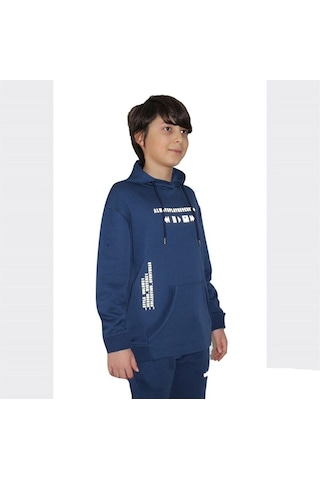 Uhlsport Base - Çocuk Lacivert Pamuklu Sweatshirt - 7212300 Lacivert