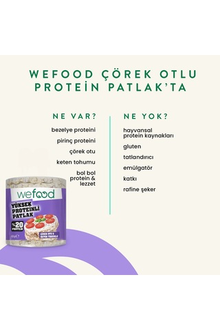 Wefood Çörek Otlu Protein Patlak 80 G 3'lü 8683347037759