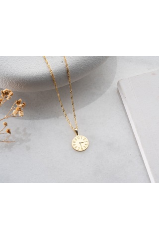 925 Ayar Kişiye Özel Saat Pırlanta Kolye