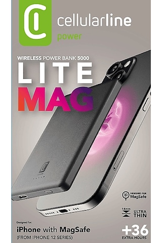 CELLULARLINE Ultra İnce Magsafe 5.000 mah Taşınabilir Şarj Cihazı