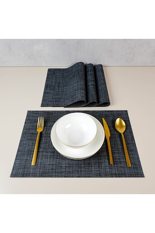 Maxstyle Black 4 Parça Amerikan Servis 30x45 Cm Renkli