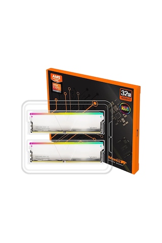 Manta Xsky Rgb 32gb 2x16gb Ddr5 6400mt/s Cl32 1.4v, Amd Expo Uyumlu, Sk Hynix Ic, Beyaz Masaüstü Bellek Ram / Tmxsal