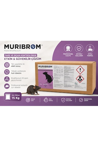 Murıbrom Pasta Brodıfacoum 15kg Fare Yemi