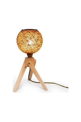 Tek-iş Abajur Masa Lambası Tripod Ahşap A-3102