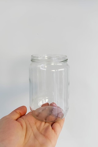 720 Ml Metal Kapaklı Bal Kavanozu 720 Cc Şeffaf Konserve Kavanoz 2 Adet 1 Kg Bal Alır Siyah Çok Renkli