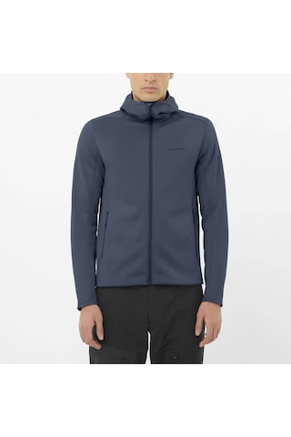 Salomon Outlıne Warm Erkek Tam Fermuar Polar Blue Nights Lc2483200 Lacivert
