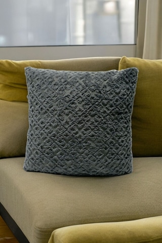 Bohem 4'lü Dekoratif Yastık Kılıfı Kırlent Kılıfı 45x45 Cm Gri Otantik Desen Gri