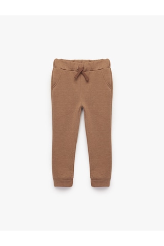 Koton Cep Detaylı Şardonlu Basic Jogger Eşofman Altı Kahverengi 6wmb40006tk Kahve