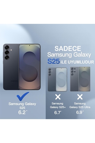 Samsung Uyumlu S25 Şeffaf Magsafe Kılıf Safe Şeffaf