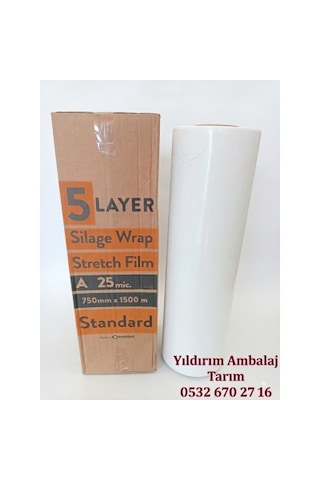 Silaj Streci 25mic 75cmx1500mt Ecoplast Standart