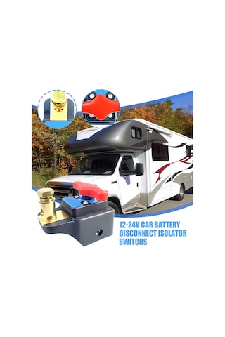 Shineyee 12v-24v Akü Kesici Anahtarı - Bot, Karavan, Tekne Ve Rovarlar İçin Tepe Montajlı Güç Kontrolü, Kısa Devre Korumalı, Tek Tıklamayla Güç Kapatma Fonksiyonu