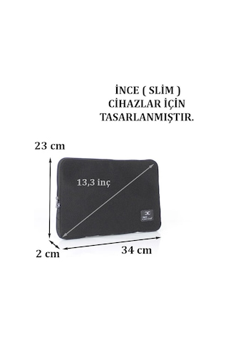 13.3'' Ve 13'' İnç Apple Uyumlu MacBook File Sünger Laptop Kılıfı