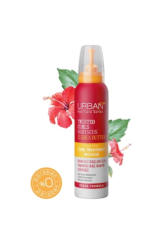 Urban Care Hibiscus & Shea Butter Bukleli Saçlar İçin Onarıcı Saç Bakım Köpüğü 150 ML
