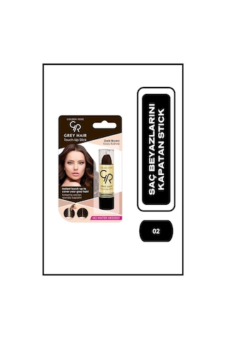 Golden Rose Gray Hair Beyaz Kapatıcı Saç Ruju 02 Koyu Kahve